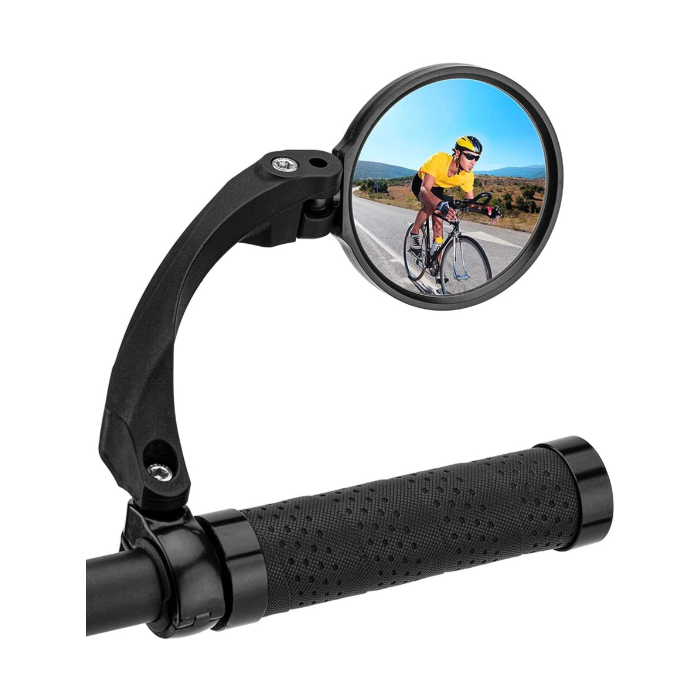 Rockbros 26210001004, pravé spätné zrkadlo na bicykel, čierne