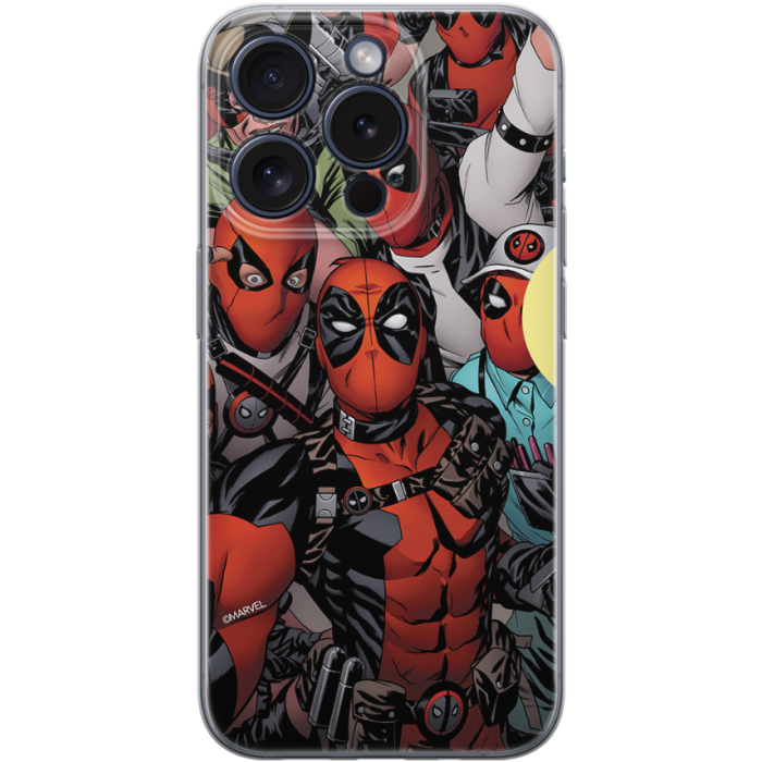 Silikónové puzdro na Apple iPhone 15 Plus Original Licence Cover Deadpool 033