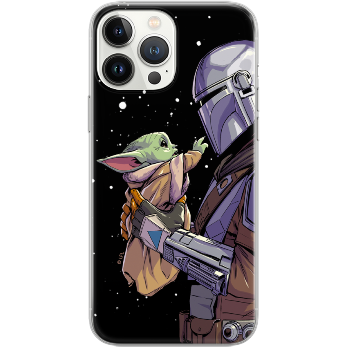 Silikónové puzdro na Apple iPhone 15 Pro Original Licence Cover Baby Yoda 019