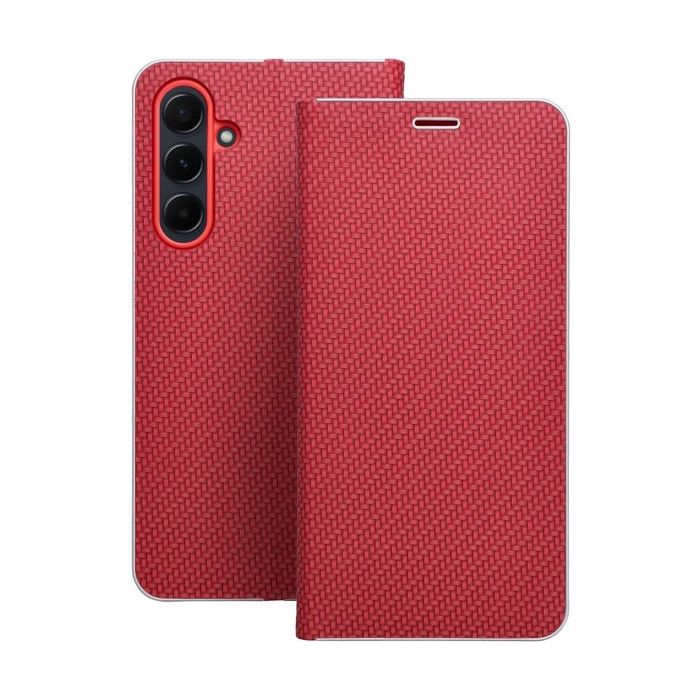 Obal LUNA Book Carbon Xiaomi Redmi Note 13 4G red
