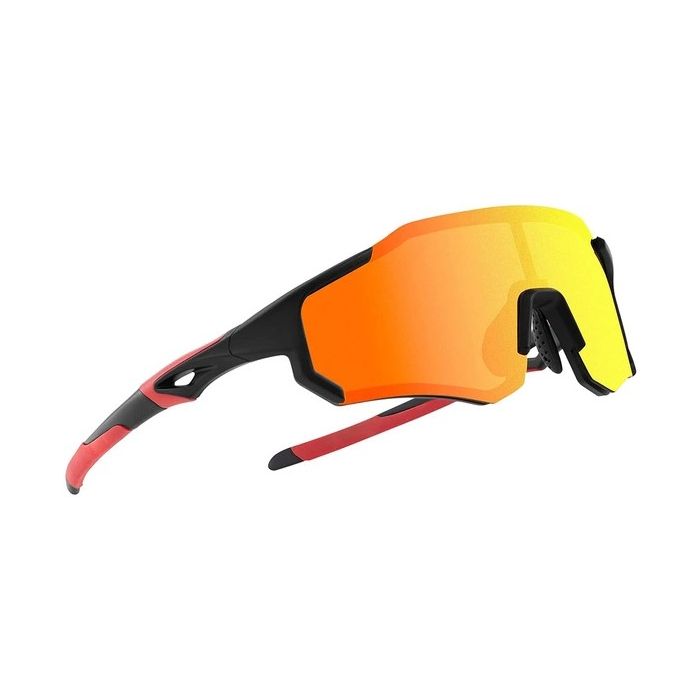 Rockbros 10182, polarizačné slnečné okuliare, UV400, červené