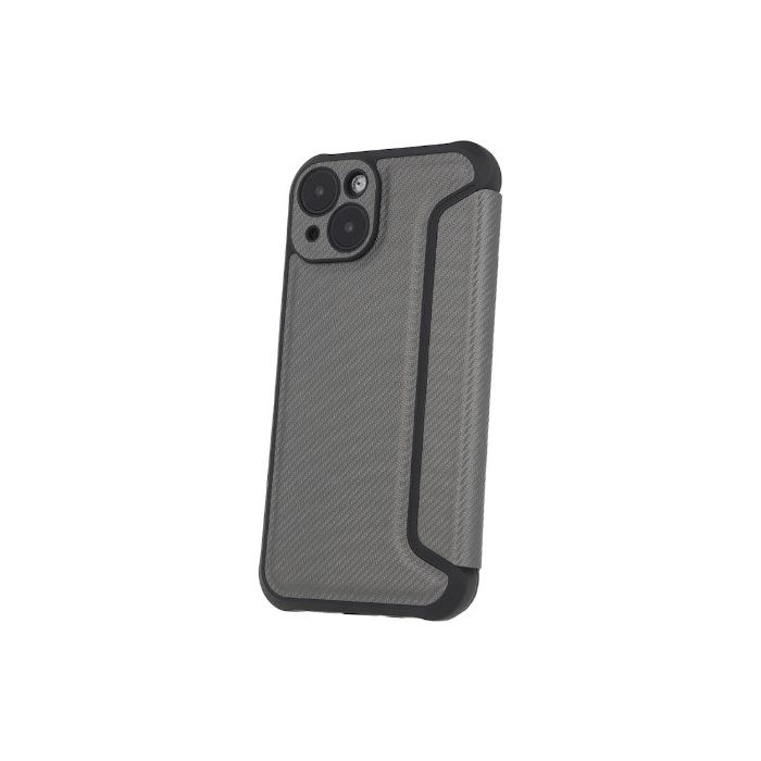 Diárové puzdro na Samsung Galaxy A15 4G A155/A15 5G A156 Smart Carbon strieborné