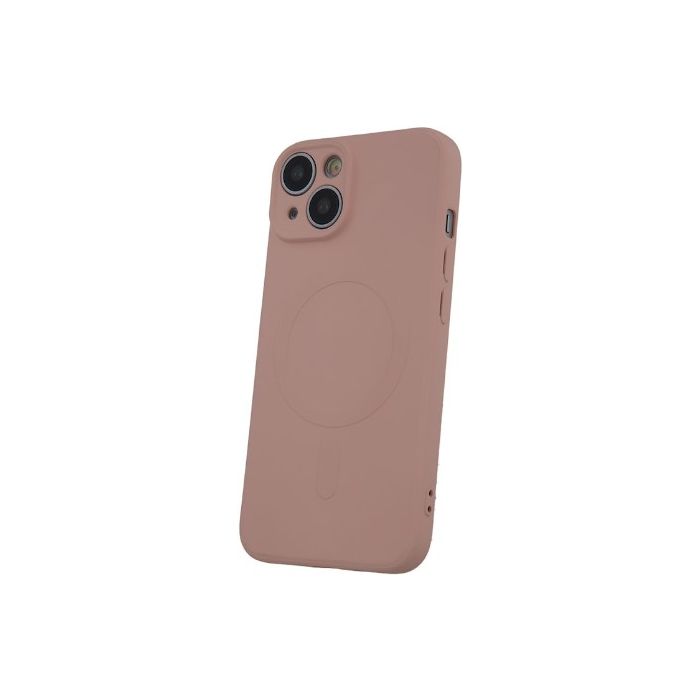 Silikónové puzdro na Apple iPhone 14 Pro Simple Color Mag ružové