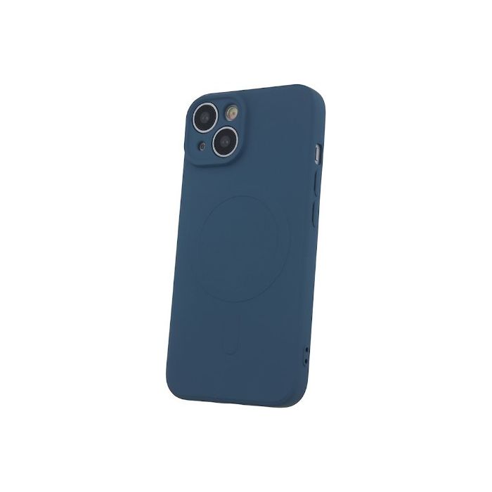 Silikónové puzdro na Apple iPhone 14 Simple Color Mag modré