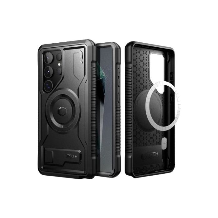 Odolné puzdro na Samsung Galaxy S24 Ultra 5G S928 Tech-Protect Kevlar MagSafe+ čierne