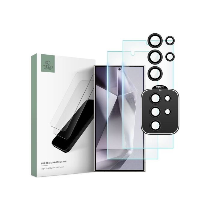 Tvrdené sklo na Samsung Galaxy S24 Ultra 5G S928 Tech-Protect Supreme Set