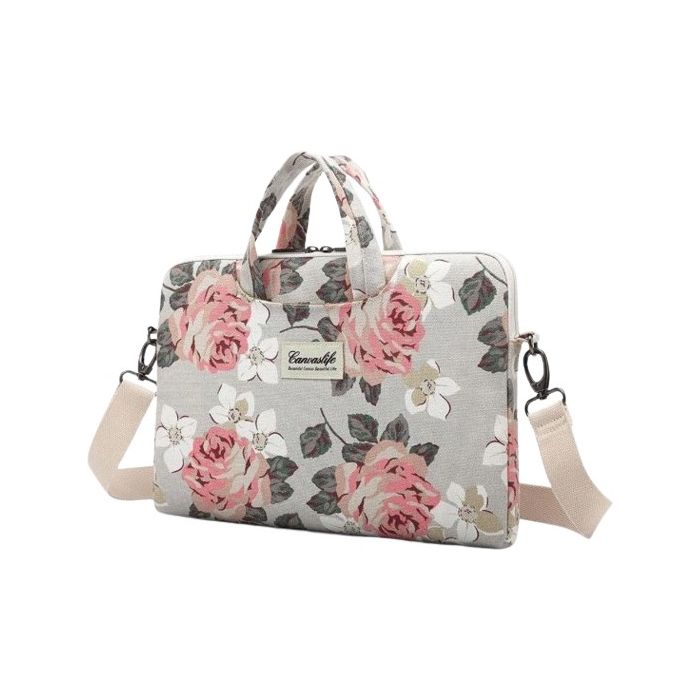 Canvaslife Briefcase na 15"-16" notebook, bielo-ružová, taška na notebook