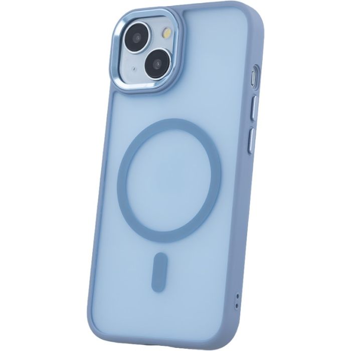 Obal Frozen Mag case Apple iPhone 15 Plus light blue