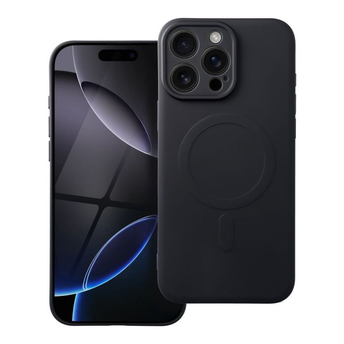 Obal SILICONE MAG COVER MagSafe Apple iPhone 16 Pro Max čierny