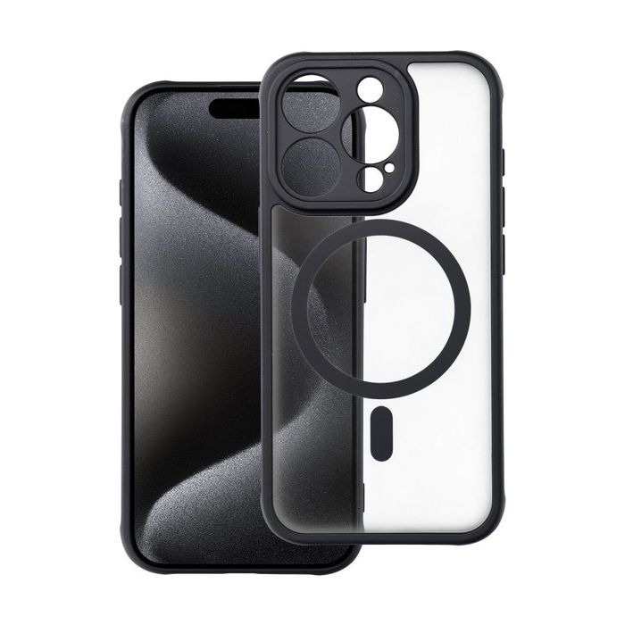 Obal Full Matte Mag Cover MagSafe Apple iPhone 16 black