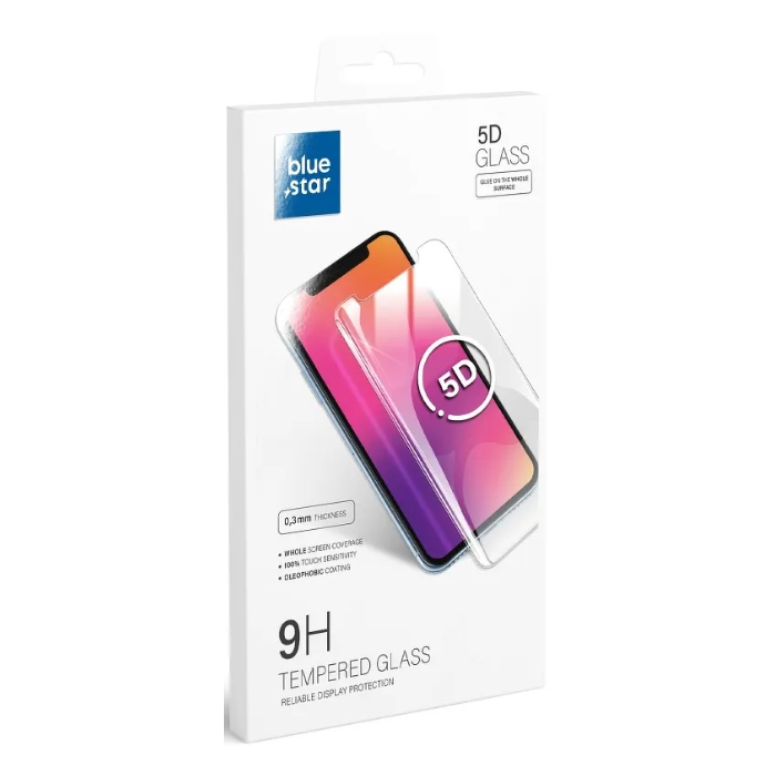 Blue Star 5D 9H Full Cover Tvrdené sklo Apple iPhone 16 Pro black