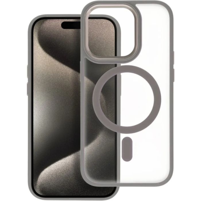 Obal Matte Mag Cover MagSafe Apple iPhone 16 Pro Max titanium