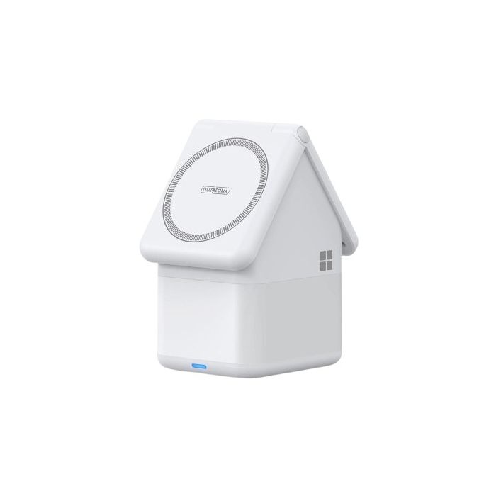 W20 4-in-1 House-shaped Magnetic Wireless Charger Stand 15W White