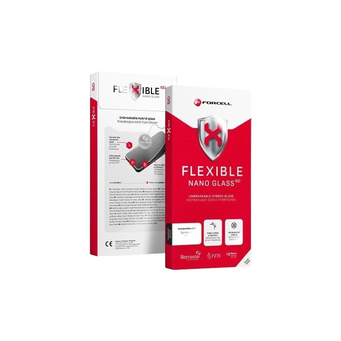 Forcell Flexible Nano Glass 5D Apple iPhone 16 Pro Max black