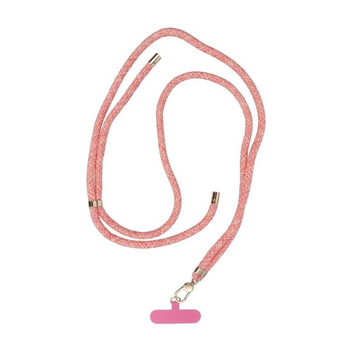 SWING (8mm) nastaviteľná šnúrka na mobil 165cm ružovo-biela