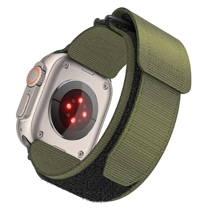 Remienok FORCELL F-DESIGN FA05 nylon Apple Watch 42/44/45/49mm zelený