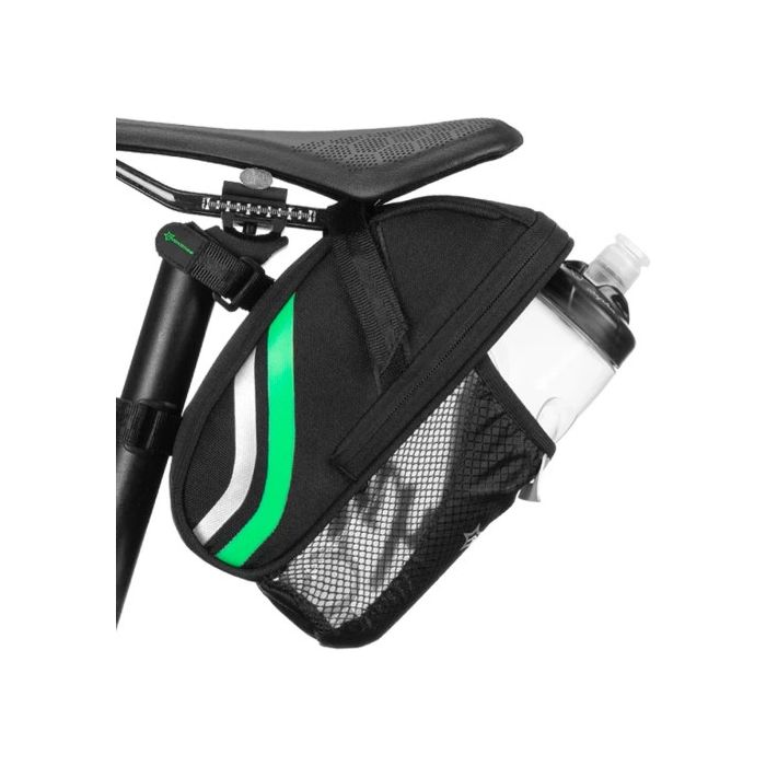 Rockbros C7-BK, taška na bicykel pod sedadlo s držiakom na fľašu, čierna