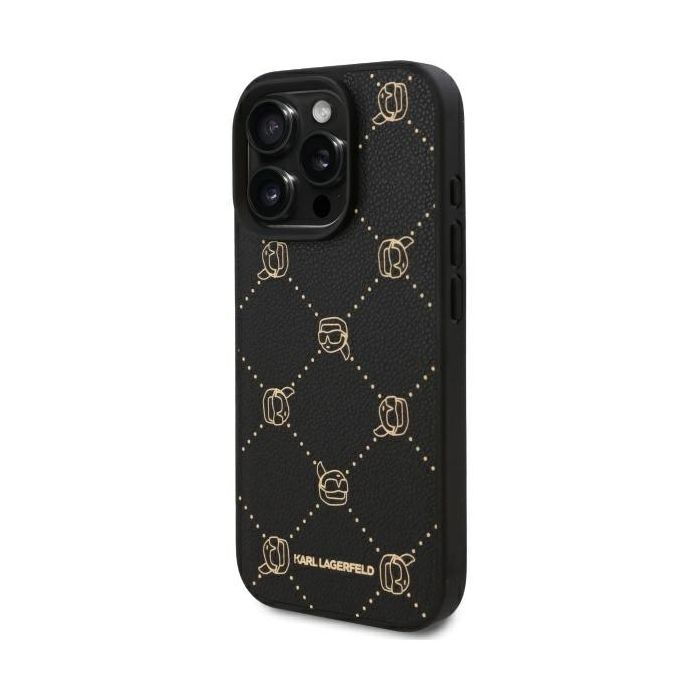 Karl Lagerfeld case for iPhone 16 Pro 6,3 KLHMP16LPGKHPHK black Hard Karl Head MagSafe