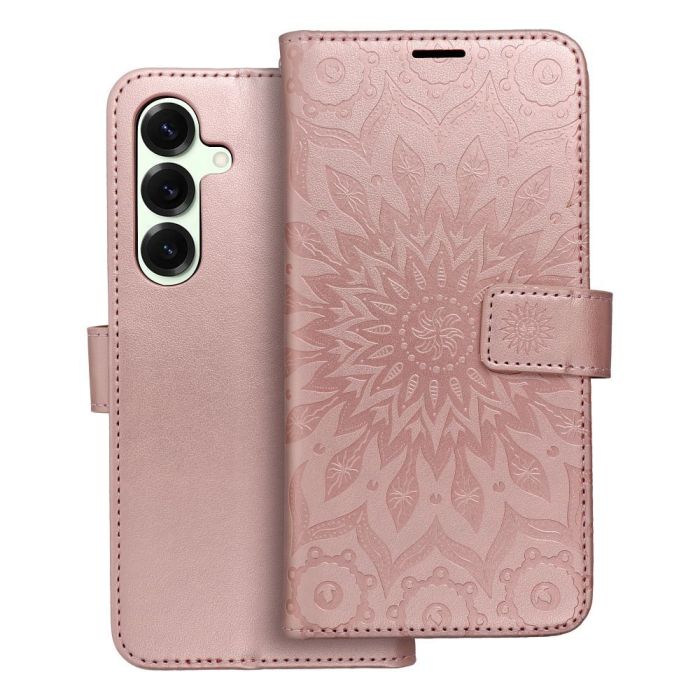 MEZZO Book case for SAMSUNG S25 Plus mandala rose gold