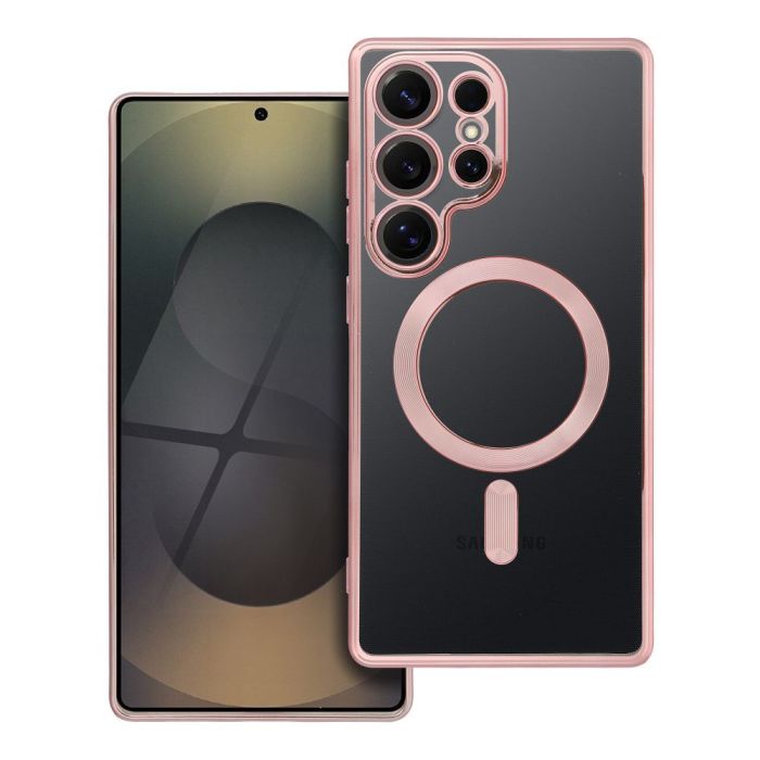 Obal ELECTRO MAG COVER MagSafe Samsung Galaxy S25 Ultra 5G S938 ružovo zlatý