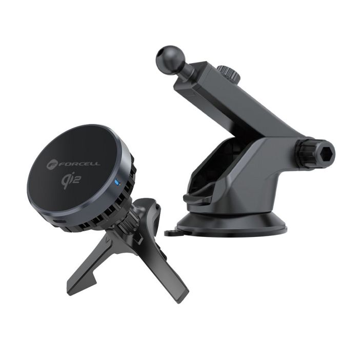 Držiak Forcell F-GRIP Cool Magsafe Protect chladiaca technológia and Qi2 15W bezdrôtové nabíjanie - čierny