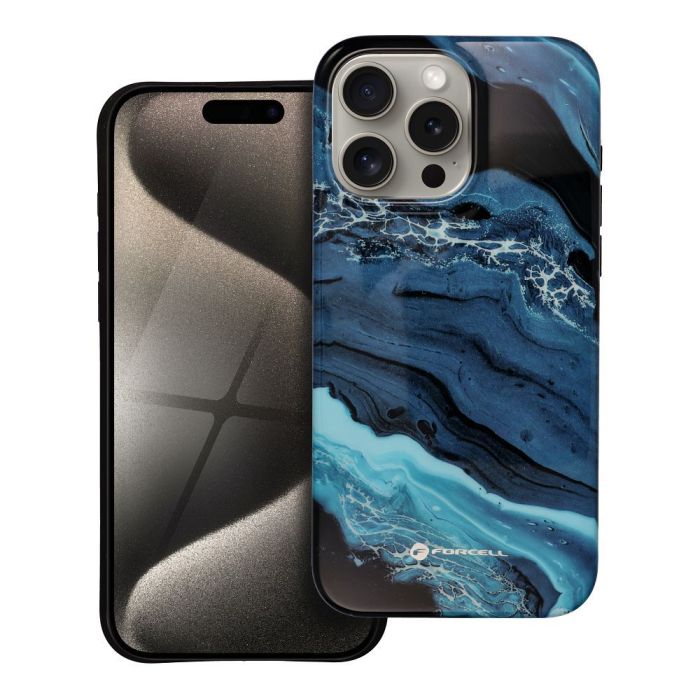 FORCELL F-PROTECT Mirage, Military Drop-Tested case compatible with MagSafe for IPHONE 15 PRO MAX deep sea