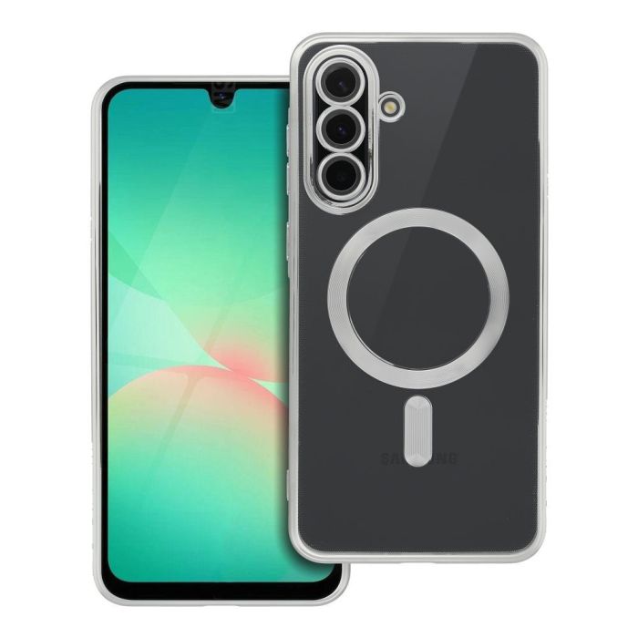 Obal ELECTRO MAG COVER MagSafe Samsung Galaxy A56 5G A566 strieborný