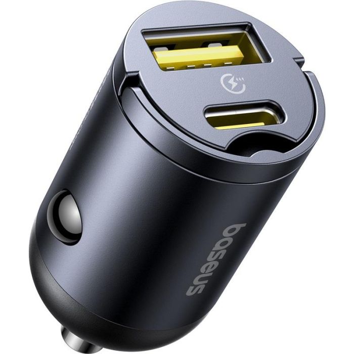 Autonabíjačka Baseus Tiny Star Mini (USB-A  Plus USB-C) 30W Cosmic Black
