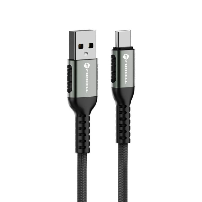 FORCELL F-ENERGY C256 cable USB A to Type C QC3.0 3A 66W Cafule 3 m black