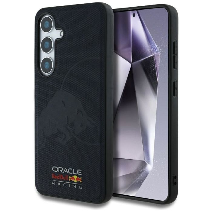 Obal Red Bull Leather Meshed Debossed Logo MagSafe Samsung Galaxy S25 5G S931 RBHMS25S24PUBUFV modrý