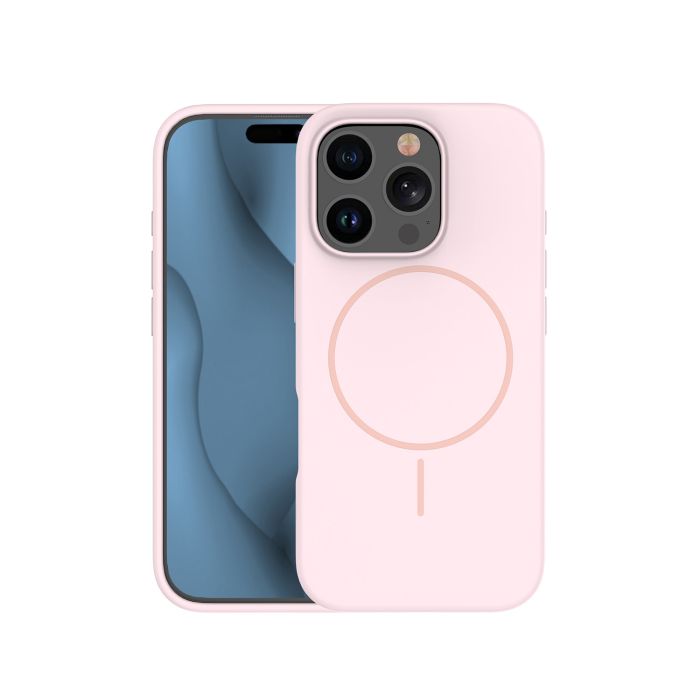 Obal Silicone Thin Mag Apple iPhone 15 Pro Max svetloružový