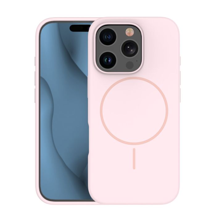 Obal Silicone Thin Mag Apple iPhone 16 Pro svetloružový
