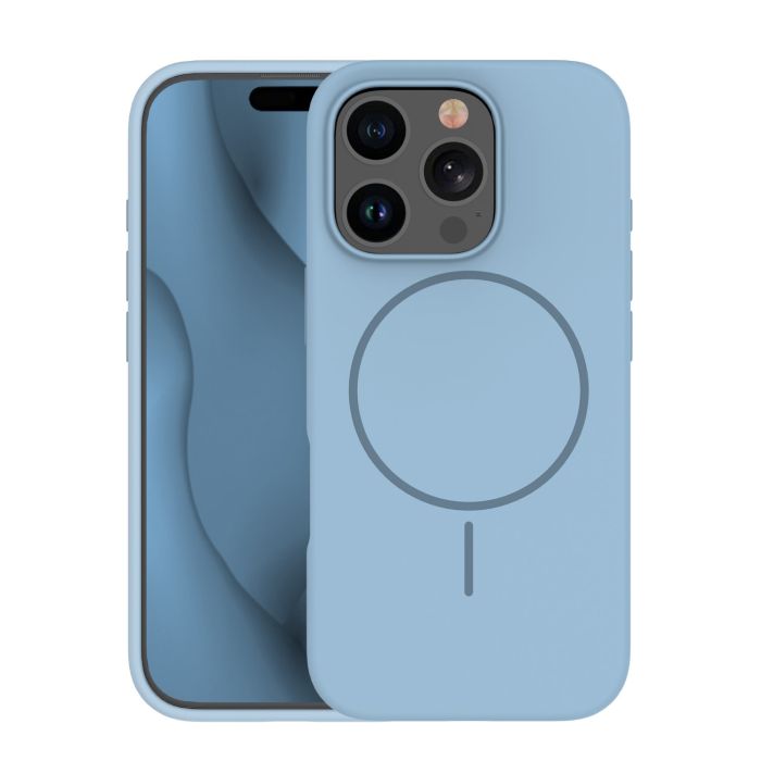 Obal Silicone Thin Mag Apple iPhone 12/12 Pro svetlomodrý