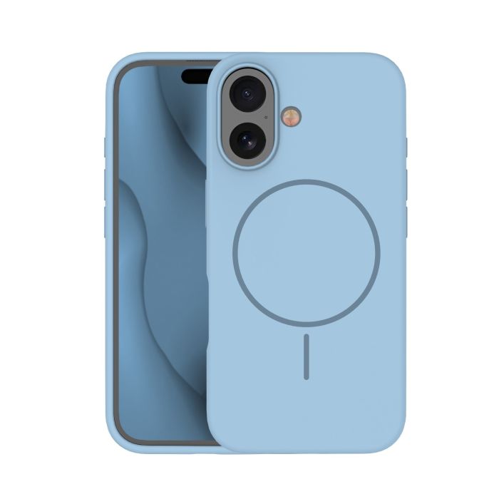 Obal Silicone Thin Mag Apple iPhone 16 svetlomodrý