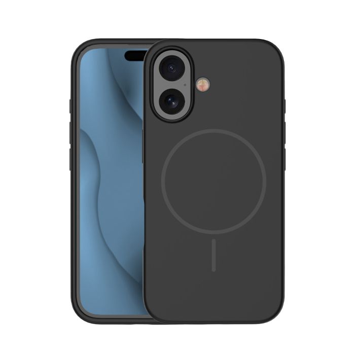 Silicone Thin Magsafe TPU Phone 16e - čierne