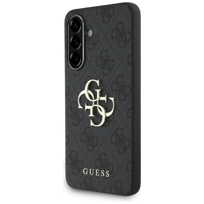Obal Guess PU 4G Metal Logo Samsung Galaxy A36 5G A366 GUHCSA364GMGGR sivý