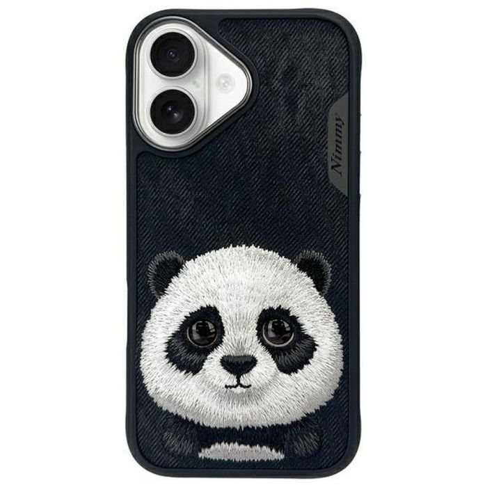 NIMMY case BIG EYED PET 2.0 Panda for IPHONE 16 black