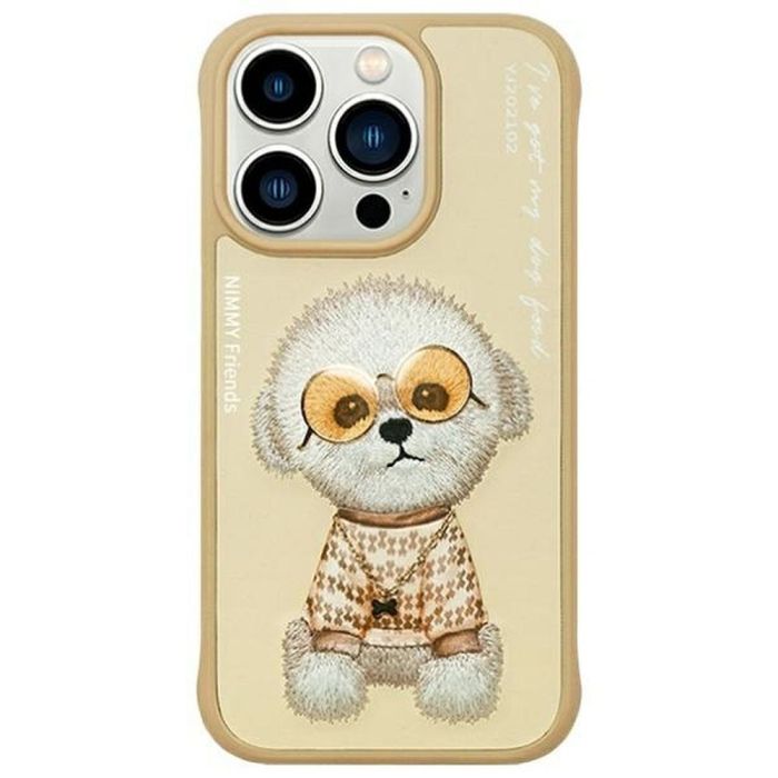 NIMMY case GLASSES COOL DOG for IPHONE 15 Pro Max khaki