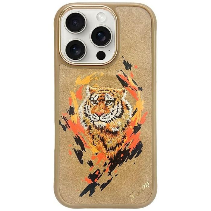 NIMMY case TIGER compatible with MagSafe for IPHONE 16 Pro light brown