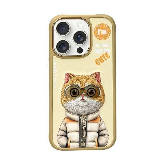 NIMMY case COOL&CUTE 2.0 Cat for IPHONE 16 Pro khaki