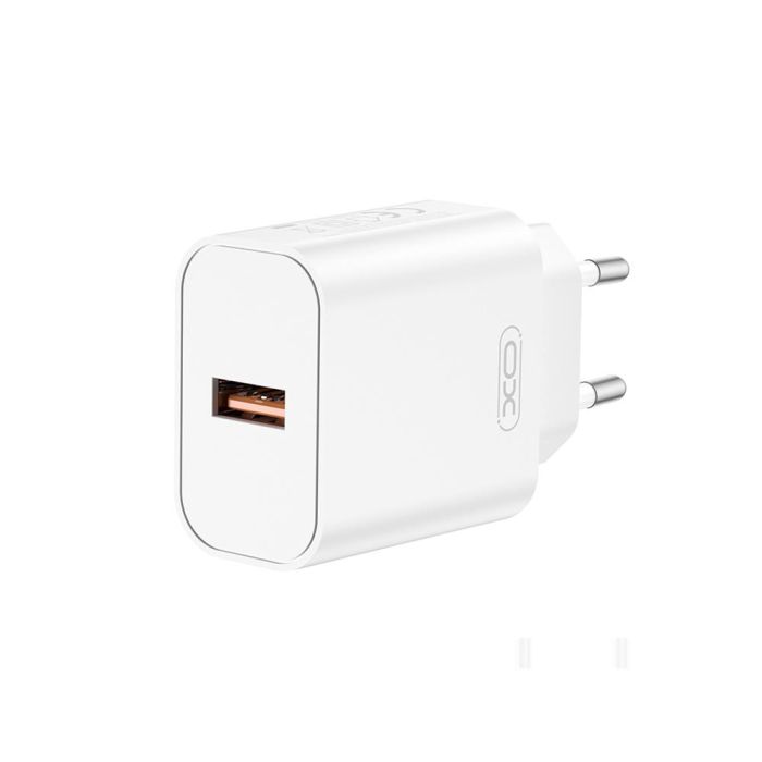 Adaptér XO CE33 QC 18W 1x USB-A - biely