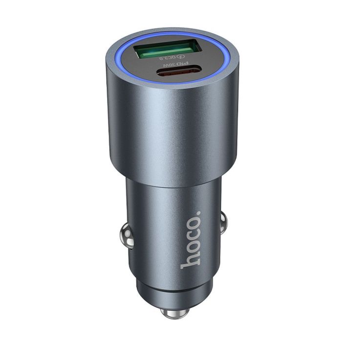 Autonabíjačka Hoco USB A  Plus Type C PD QC3.0 48W Z60 čierna