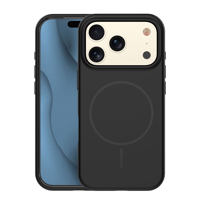 Obal Silicone Thin Mag Apple iPhone 17 Pro čierny