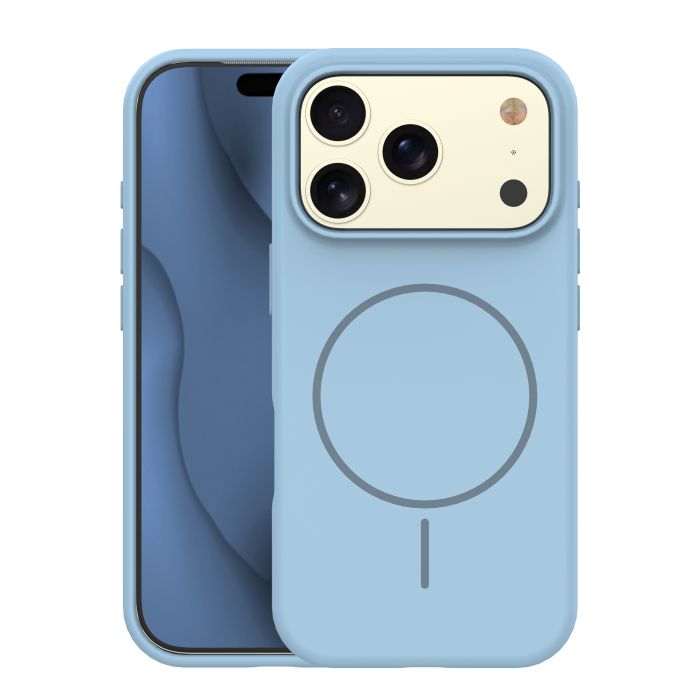 Obal Silicone Thin Mag Apple iPhone 17 Pro svetlomodrý