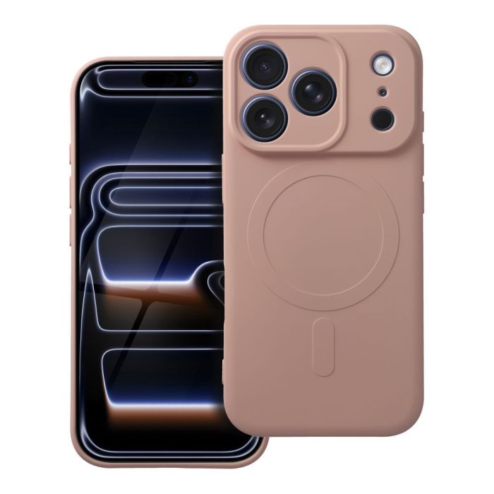 Obal SILICONE MAG COVER MagSafe Apple iPhone 17 Pro ružový