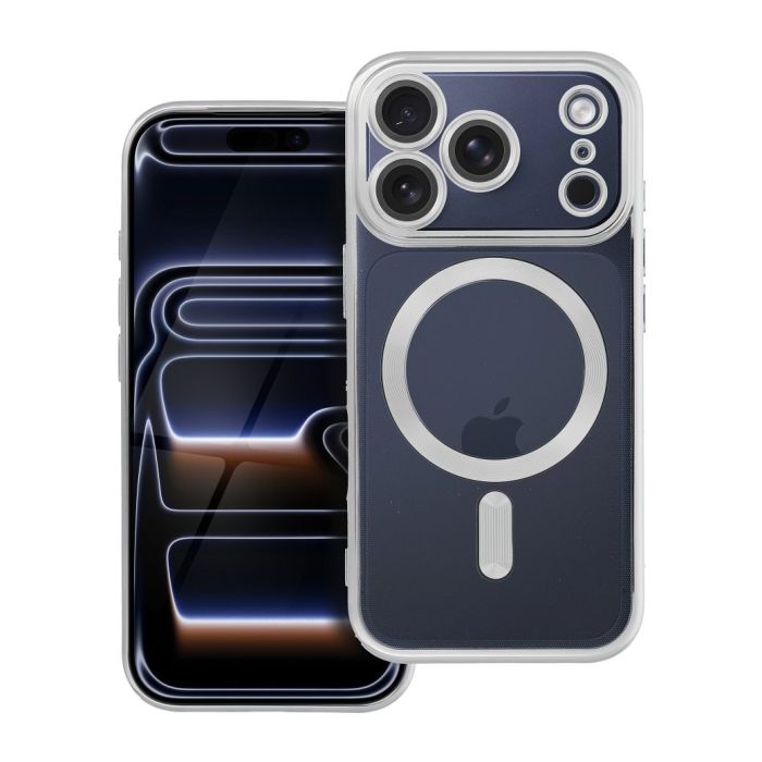 Obal ELECTRO MAG COVER MagSafe Apple iPhone 17 Pro strieborný