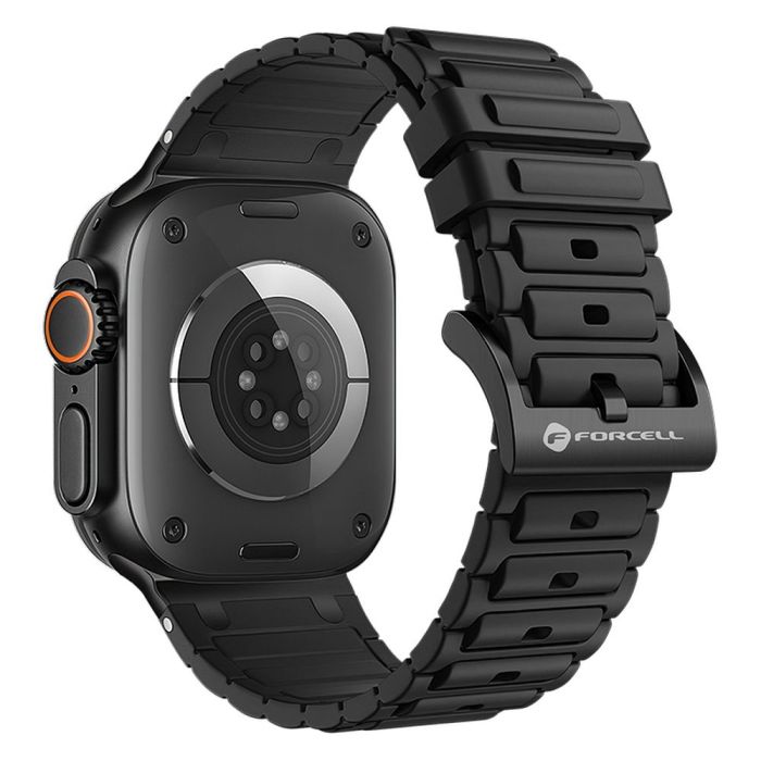 Remienok FORCELL F-DESIGN FA06 silikón Apple Watch 38/40/41mm čierny