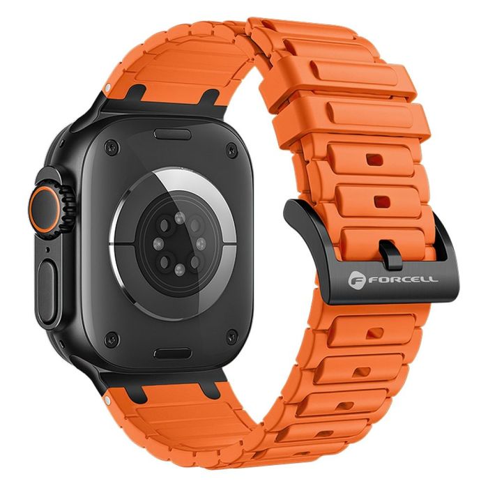 Remienok FORCELL F-DESIGN FA06 silikón Apple Watch 38/40/41mm oranžový