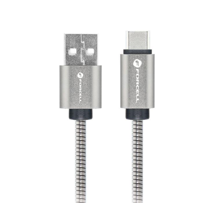 FORCELL F-ENERGY Metal C234 cable USB A to Type C QC4.0A 3A 66W 2 m silver
