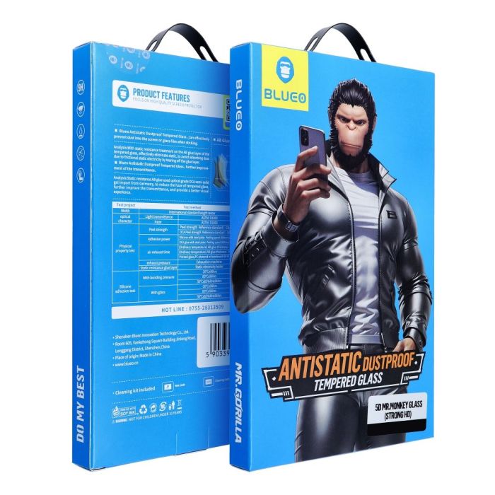 Ochranné sklo Blueo Mr. Monkey Glass 5D Antistatic Dustproof Apple iPhone Air čierne